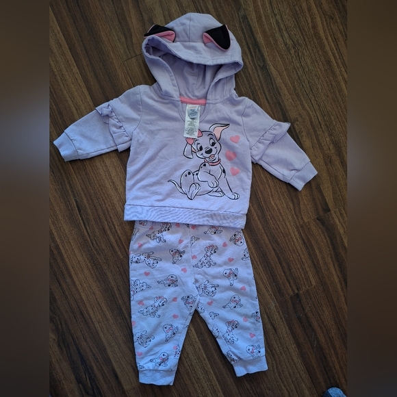💥Buy2Get1Free💥Disney Baby Purple Hoodie and Pants Set - Picture 1 of 3